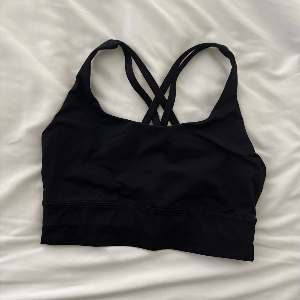 Lululemon Energy Sport Bra Size 6 Black